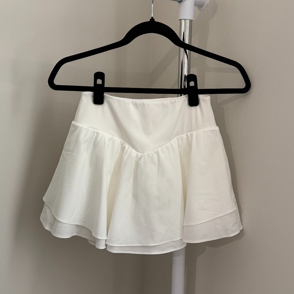 White Athletic Skort